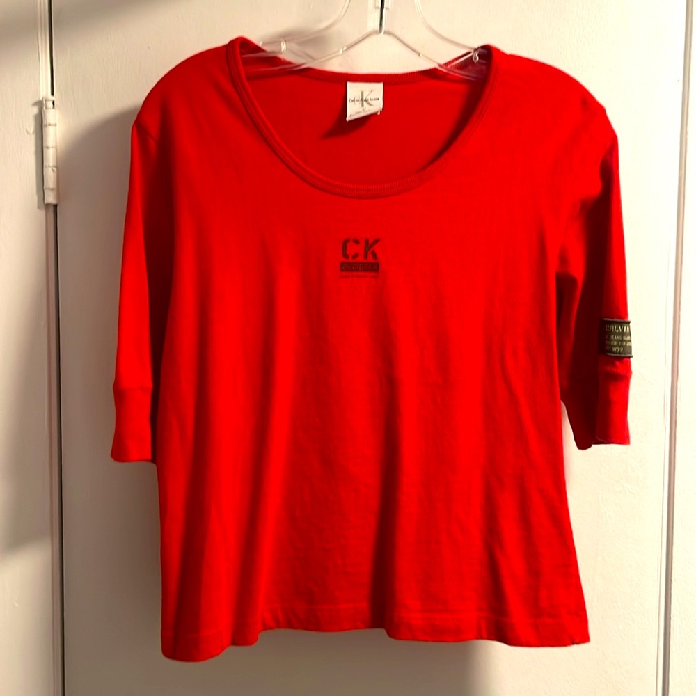Calvin Klein Red Woman's Sport Top